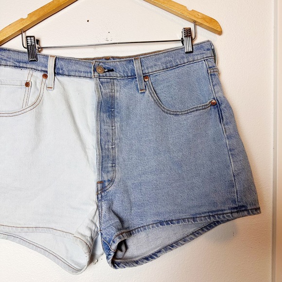 Levi's 501 Origin of Two Minds Original Stretch Shorts sz W34 - Picture 6 of 13